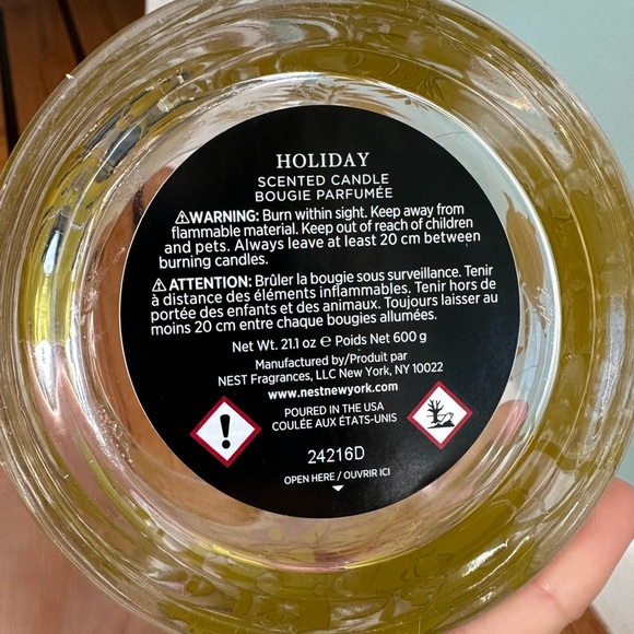 Empty Nest Holiday 3 Wick Limited Edition Gold Detail Candle Vessel & Box - Picture 5 of 7